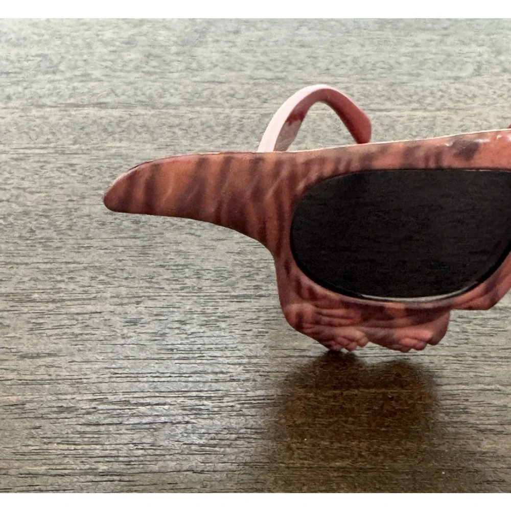 Vintage Dinosaur Kids Sunglasses Made in Taiwan Dino Glasses Toddler Shades